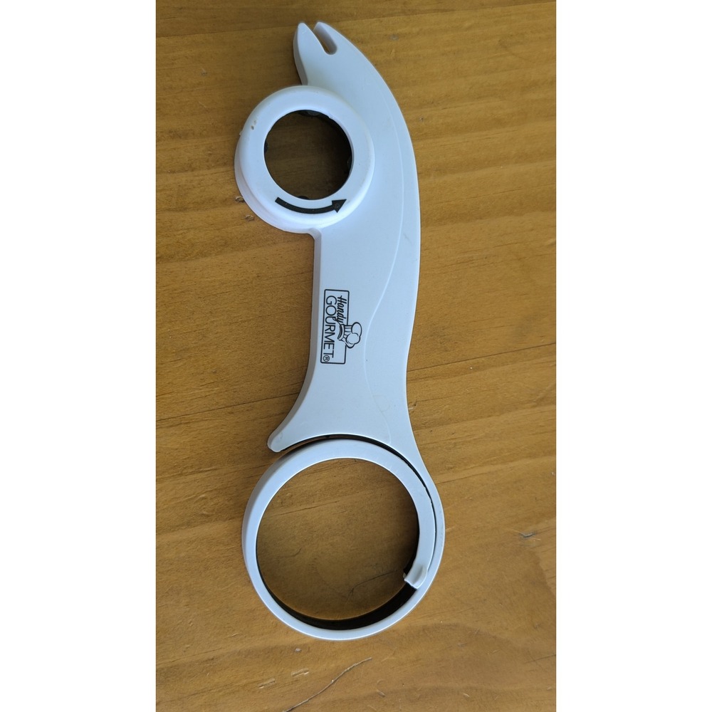 Handy Gourmet Multi Purpose Jar and Bottle Opener White JHK-1808 Kitchen Tool